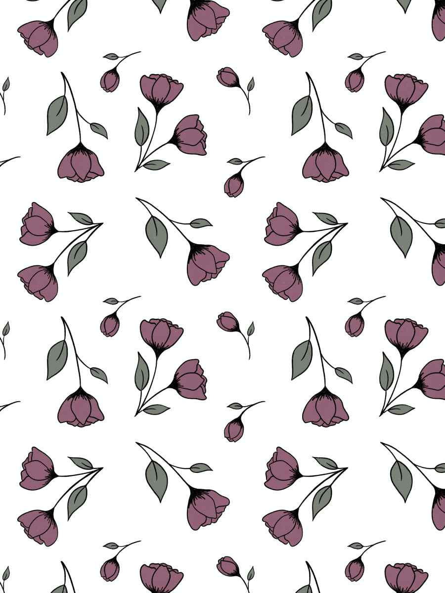 Falling Purple Tulips
