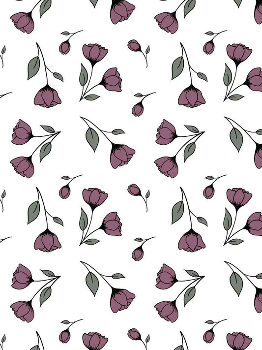 Falling Purple Tulips